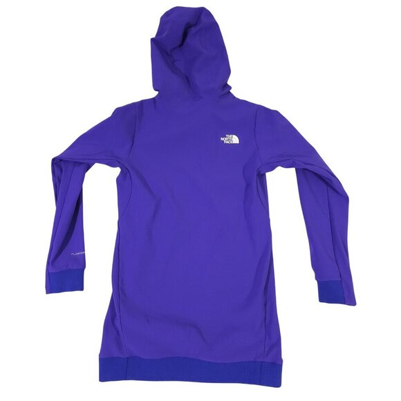 The North Face Girls FlashDry-XD Hoodie Dress M 10/12 Purple Polyester Elastane - Picture 6 of 6